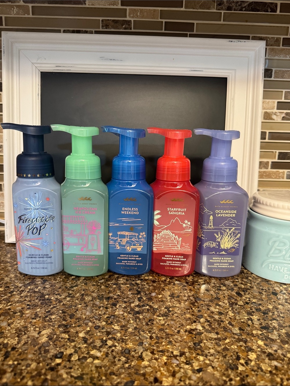 Bath and Body Summer Scents Foaming Hand Soap 5 pc - Set 1